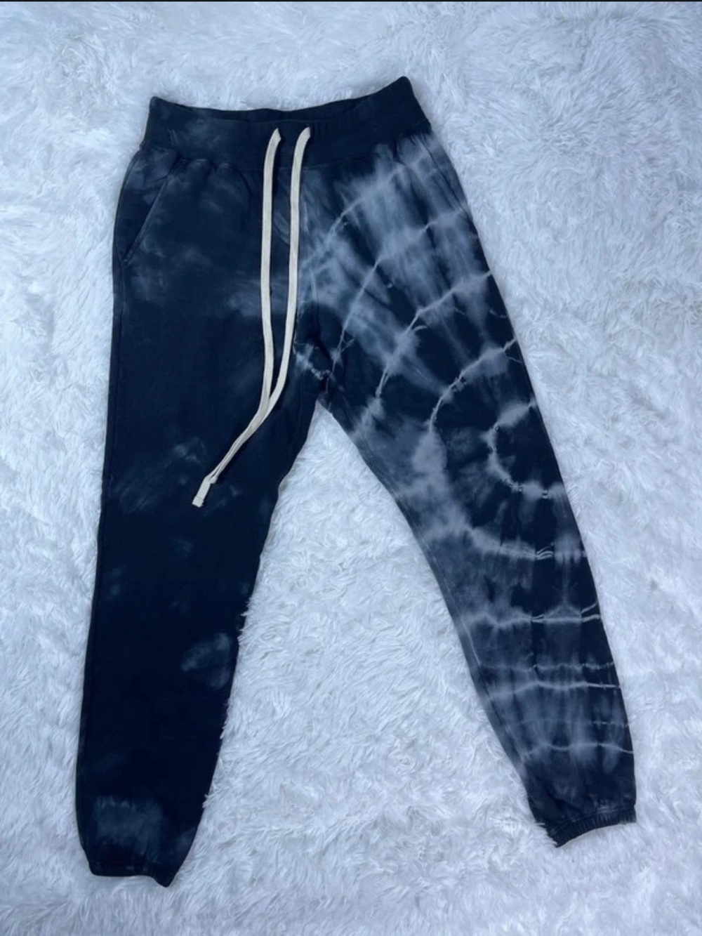 Unsubscribed Women's Black & gray Tie-Dye Jogger Pants Cotton size S NWT